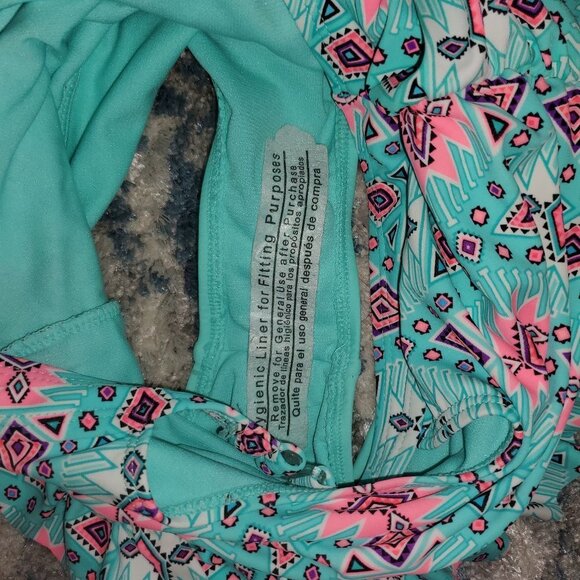 Wonder Nation Tropical Blue One Piece Swimsuit || XL NWOT - Picture 7 of 7